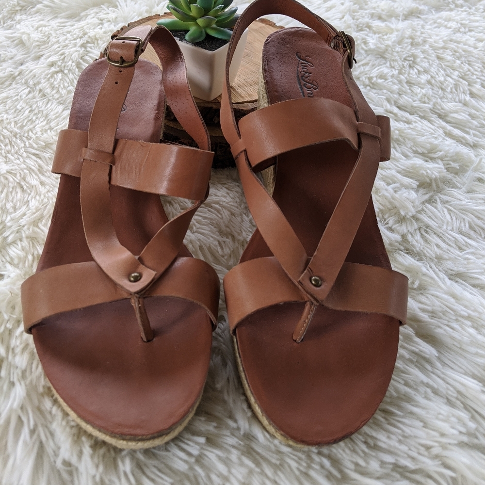 Lucky Brand Leather Espadrilles Sandal 8.5 - Picture 7 of 10